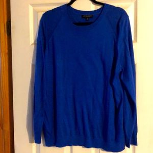 Banana Republic royal blue silk cotton sweater. Very light and soft. Never worn.